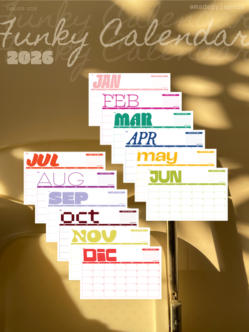 2026 Funky Calendar - Tabloid Size (Digital)