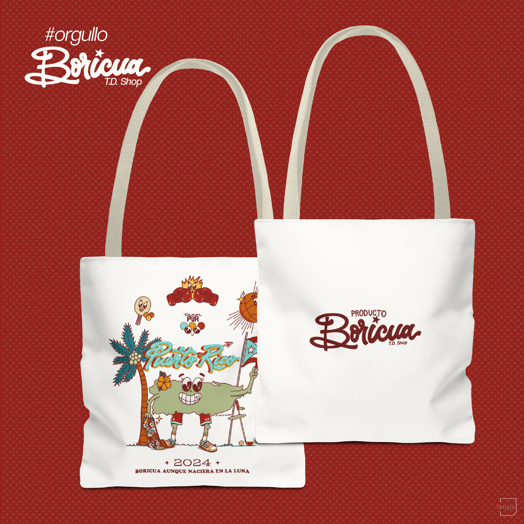 Puerto Rico Tote Bag Juegos Atléticos 2024