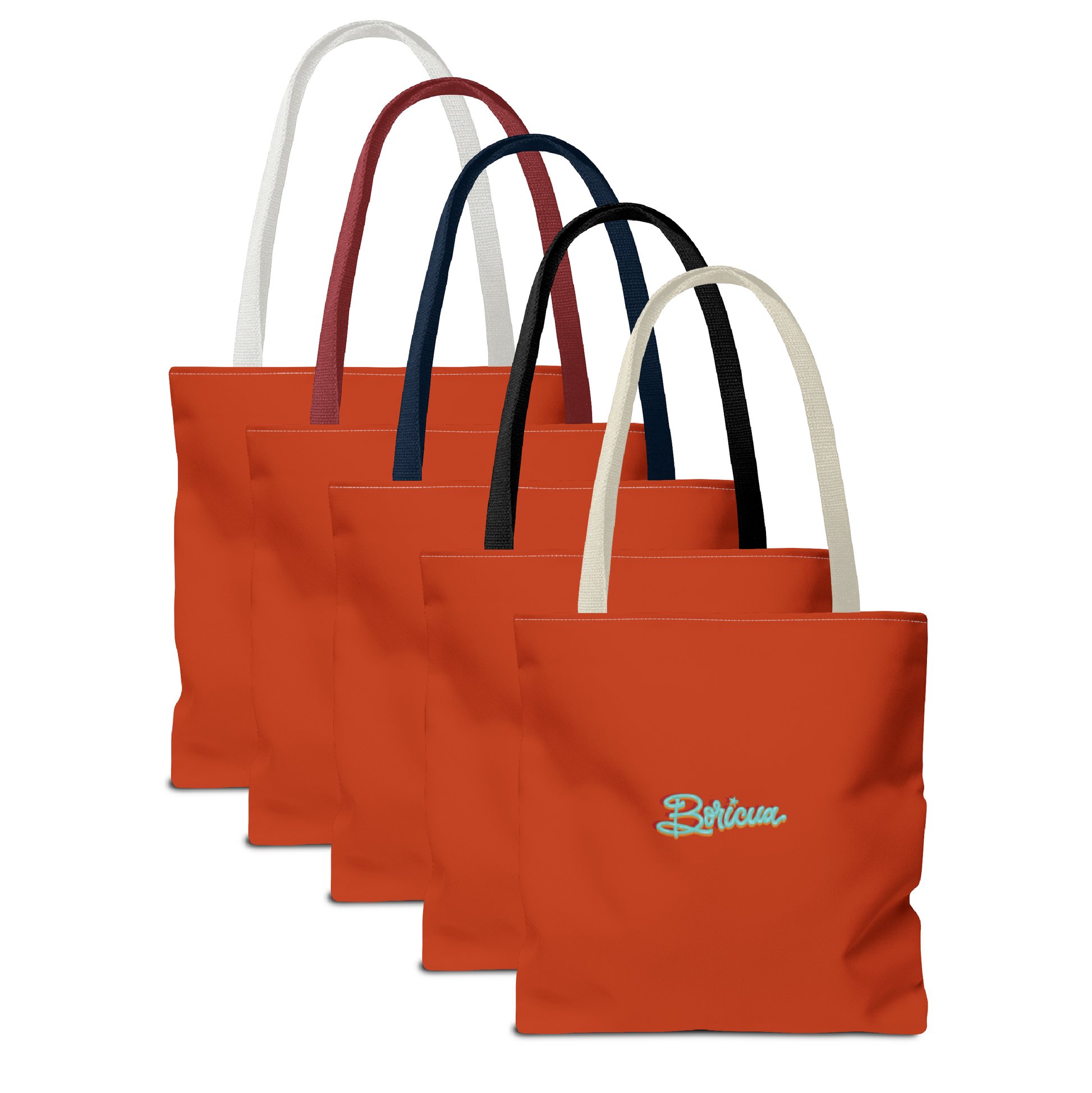 Cafe con Ron Tote Bag - Boricua (Rojo)