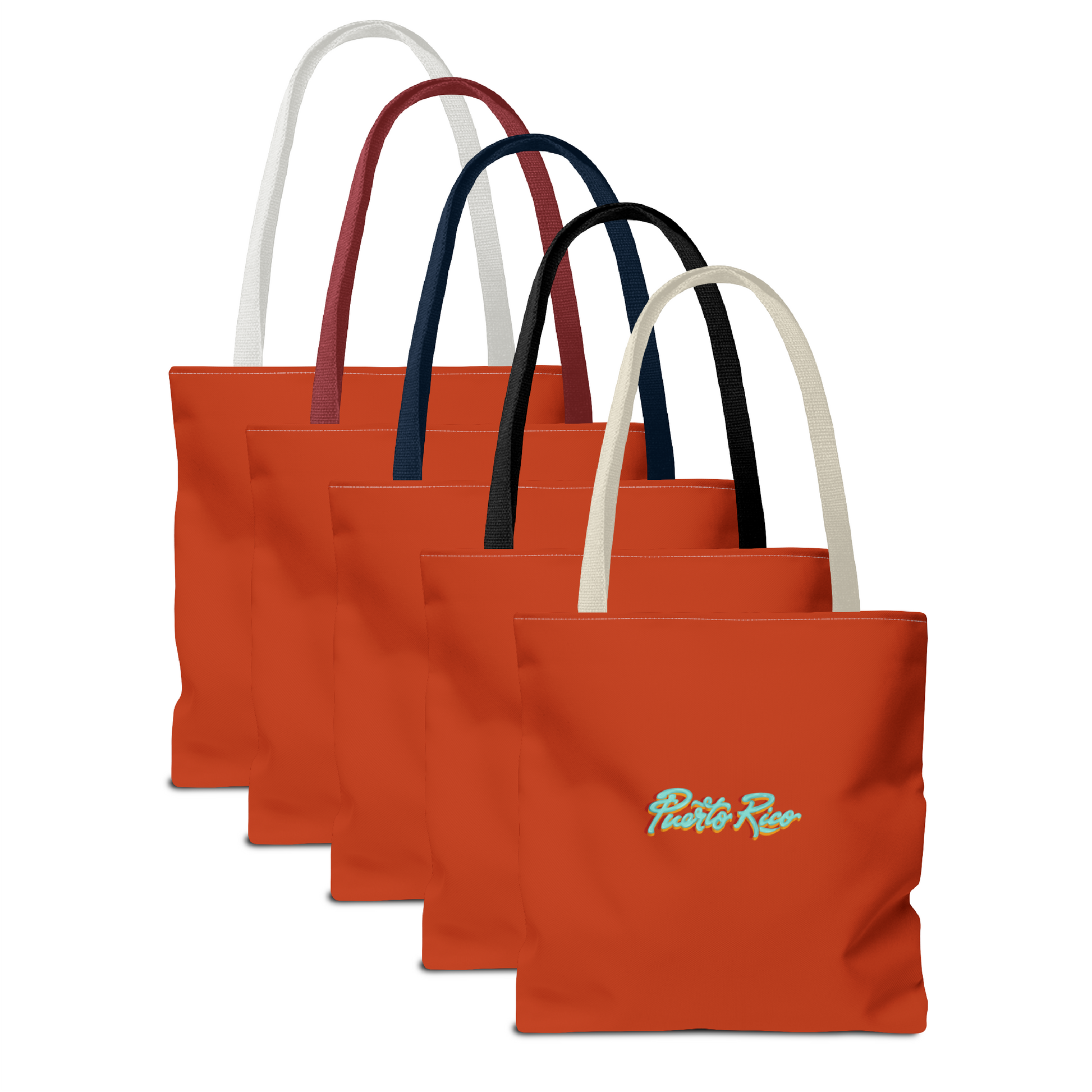 Cafe con Ron Tote Bag - Puerto Rico (Rojo)
