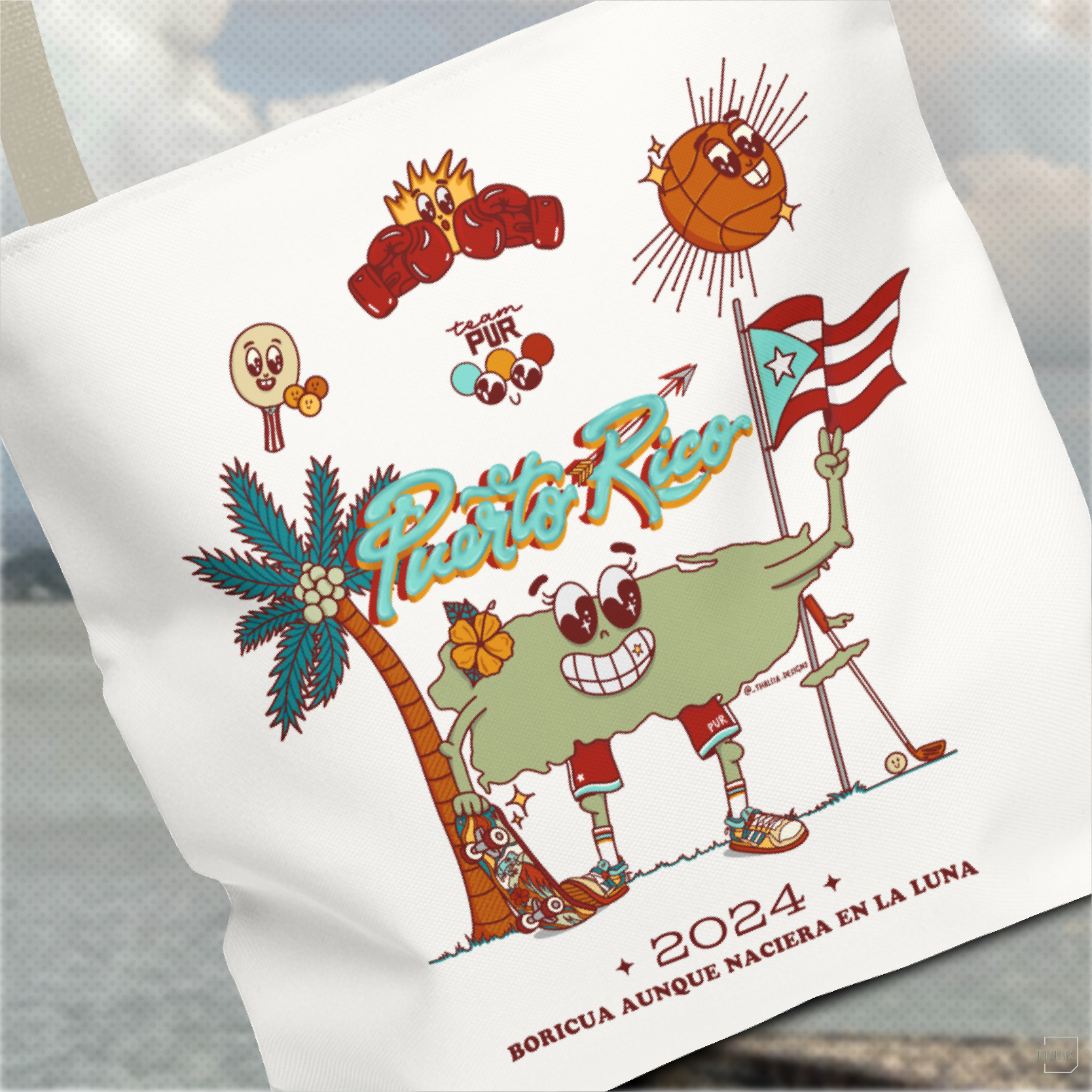 Puerto Rico Tote Bag Juegos Atléticos 2024